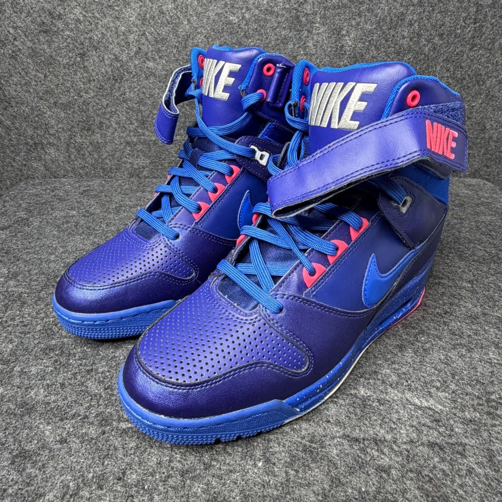 Nike Dunk Sky High Wedge Purple Blue Pink Sneakers 599410-401 Womens 9.5